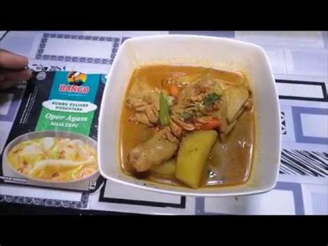 Ayam goreng ini terasa berbeda karena menggunakan bumbu kare yang membuat cita rasanya lebih gurih dan sedap. RESEP BUMBU OPOR AYAM BANGO INSTAN - YouTube