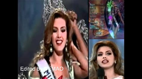 alicia machado venezuela miss universe 1996 crowning moment youtube