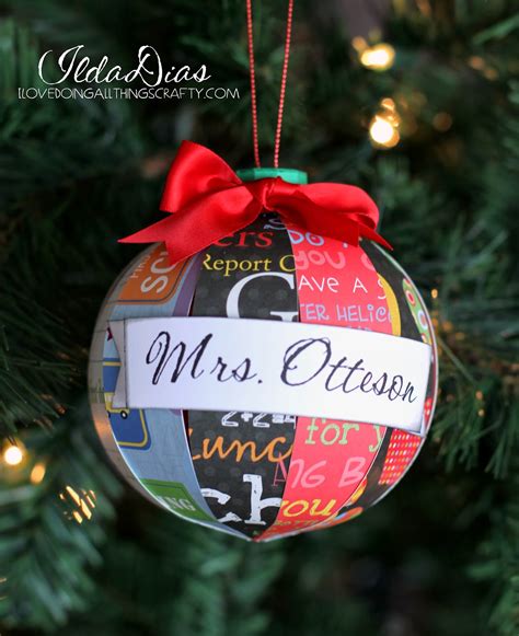 Being a teacher is a lifestyle, so there are many unique gifts that fit perfectly into that way of life if it is also a great gift for teachers on christmas that can be used in the classroom or while they are make their lunchtime more organized and enjoyable with this best gift for teachers at christmas. I Love Doing All Things Crafty: Personalized Paper ...