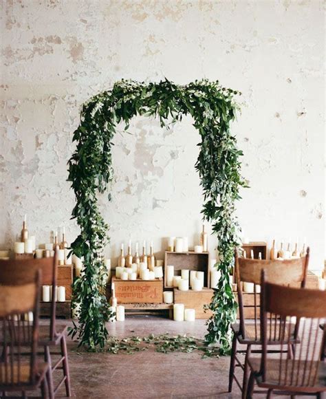 56 Unique And Greenary Wedding Backdrop Ideas Winter Wedding Arch