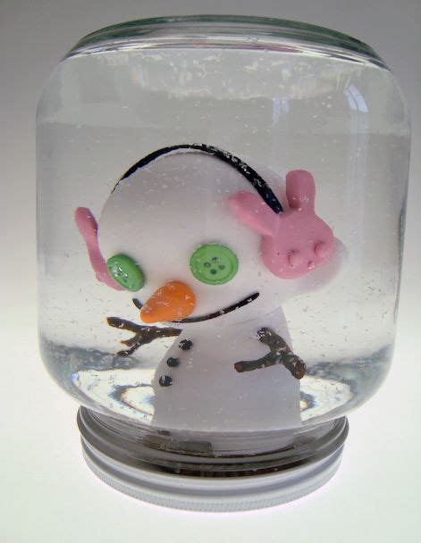 Do It Yourself Snow Globe Wouldnt This Be Cute In An Antique Jar
