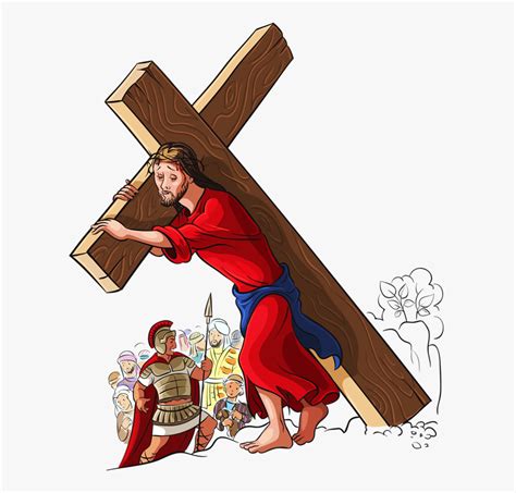 Jesus Carrying Cross Clipart Jesus Christ Cross Clipart Free Jesus