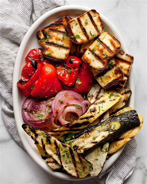 Grilled Halloumi And Vegetables Last Ingredient