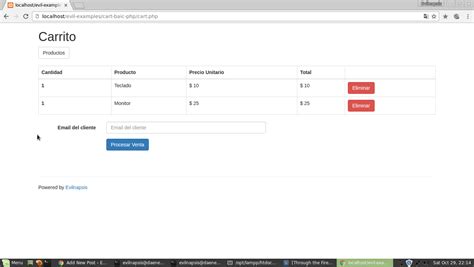Ejemplo De Carrito De Compras Sencillo Con Php Y Mysql Evilnapsis