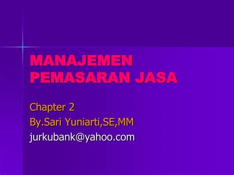 PPT - MANAJEMEN PEMASARAN JASA PowerPoint Presentation, free download
