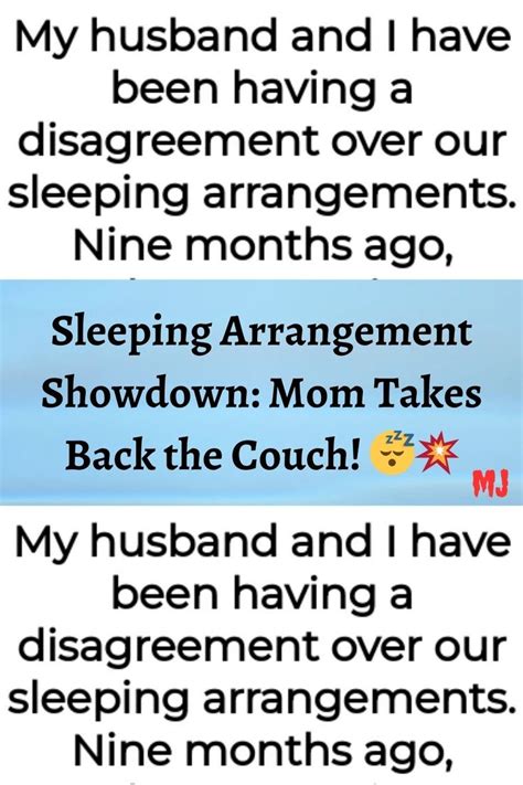 sleeping arrangement showdown mom takes back the couch 😴💥 sleeping arrangement mom sleep