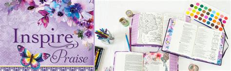 Inspire Praise Bible Nlt The Bible For Coloring And Creative Journaling