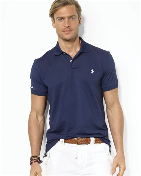 Ralph Lauren Polo Performance Polo Shirt In French Navy Blue For Men