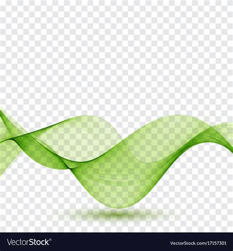 Abstract Green Wave Royalty Free Vector Image Vectorstock