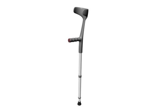 Hospital Equipment Forearm Crutch Free 3d Model Max Vray Open3dmodel