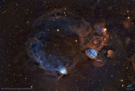 Ngc 602 Flying Lizard Nebula And Neighbors — Aapod2com