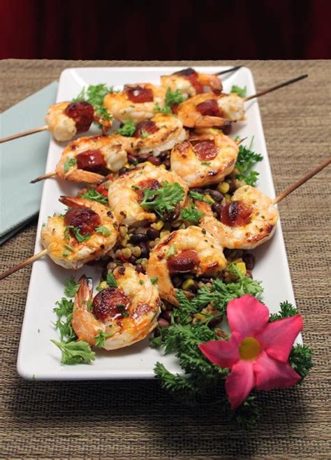 Shrimp Chorizo Skewers Recipe Chorizo Appetizer Appetizer