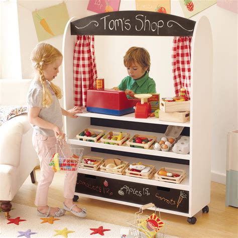 Sixpence Play Shop And Theatre Kids Play Kitchen Play Shop Kids Playing
