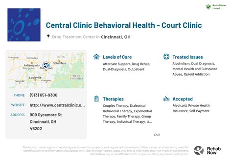 Central Clinic Behavioral Health Court Clinic Cincinnati Oh