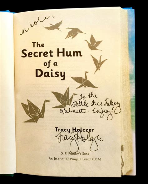 Little Free Library Walnut The Secret Hum Of A Daisy By Tracy Holczer