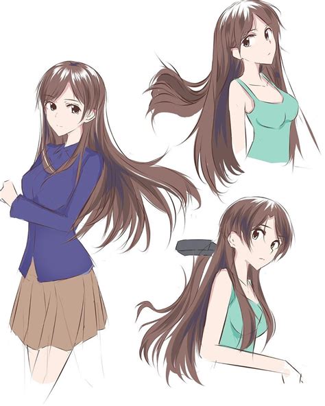 Anime Girl Cutting Hair