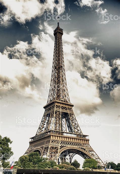 Paris Tour Eiffel Hdr Stock Photo Download Image Now Capital Cities