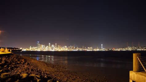 Seattle Night Stars Beach Wallpapers Hd Desktop And Mobile Backgrounds