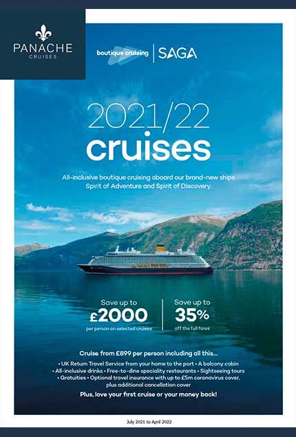 Saga Cruises 2021 2022 Brochure Panache Cruises