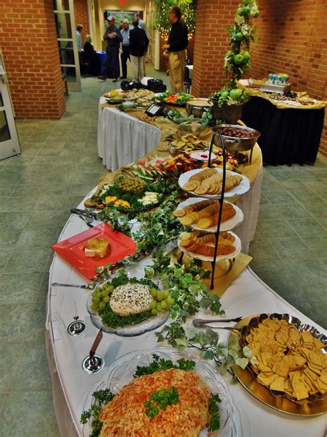 Your guests will be pleasantly surprised at this. Finger food buffet on spiral shaped tables for a special ...