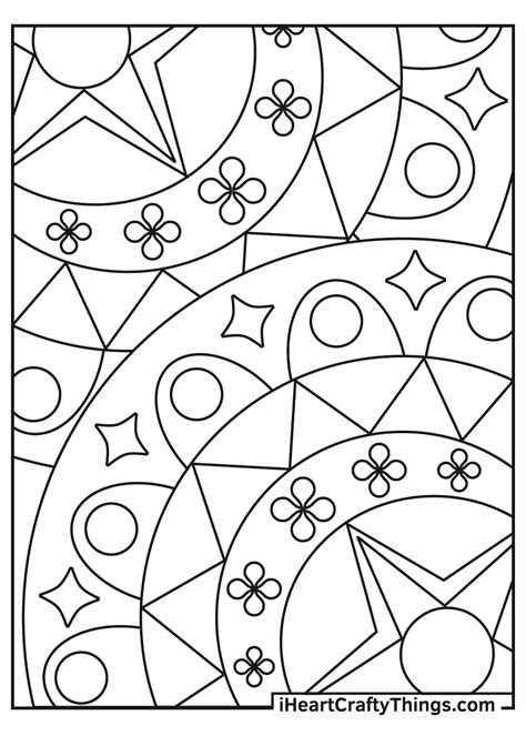 Free Abstract Coloring Page For Adults Easy Peasy And Fun Abstract