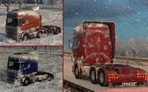Snow Skin For Scania R Streamline By Rjl And Scs Ets2 Mods Euro Truck
