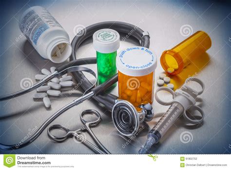 Healthcare Medical Objects Stock Photo Image Of Bottles 61802752