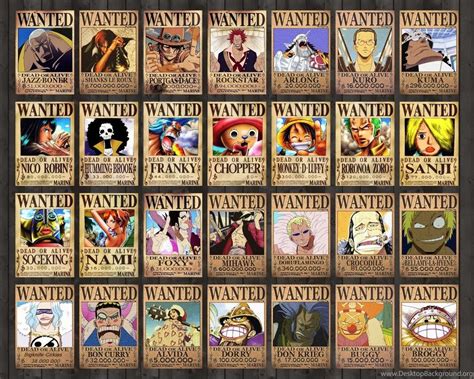 One Piece Wanted Poster Wallpapers Top Free One Piece Wanted Poster