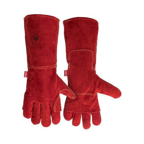 Jonsson Workwear Leather Heat Resistant Elbow Length Gloves