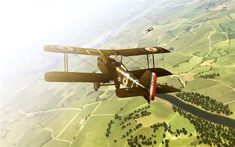 Hd Wallpaper Black Red And White Biplane Flight The Plane Rise Of