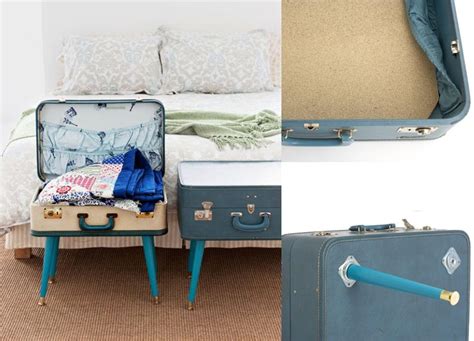 21 Diy Things To Make With Old Suitcases Old Luggage Pink Luggage Diy Coffee Table Diy Table