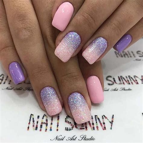 nail ideas to inspire your next mani 9 pretty pink and purple ombre nails nails manicure