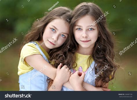 Twins Girls Summer Images Stock Photos Vectors Shutterstock