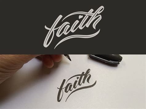 Faith Types Of Lettering Lettering Typography Letters