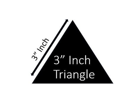 Epp 3 Inch Triangle For Quilting On The Go English Etsy