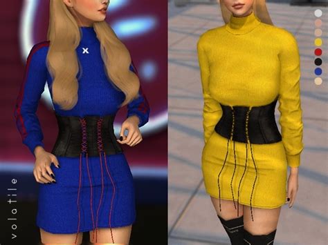 Couleé Corset Dress The Sims 4 Download