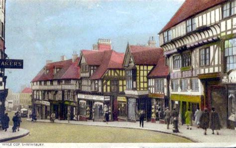 Wyle Cop Shrewsbury Postcards Shrewsbury Shrewsbury England