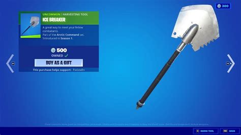 Fortnite Ice Breaker Pickaxe Is Back March 1st Item Shop Review