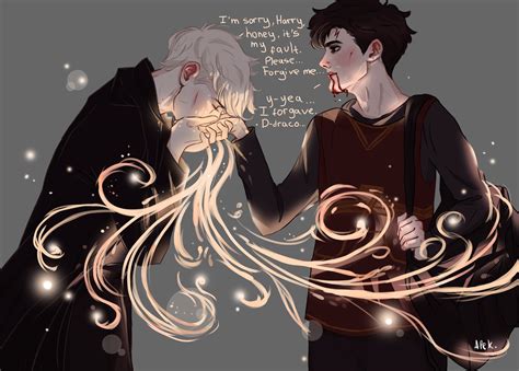 Pin By Slythedor On Drarry Harry Potter Anime Harry Potter Comics