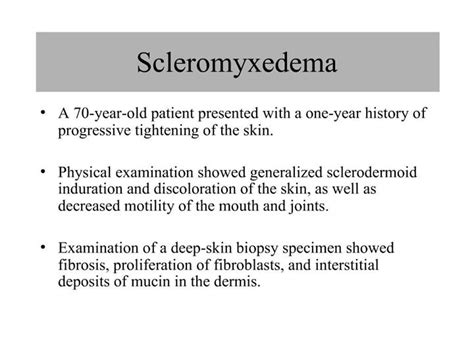 Ppt Scleromyxedema Powerpoint Presentation Free Download Id441767