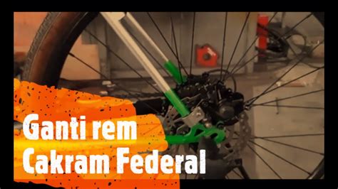Pasang Rem Cakram Belakang Di Sepeda Federal Youtube