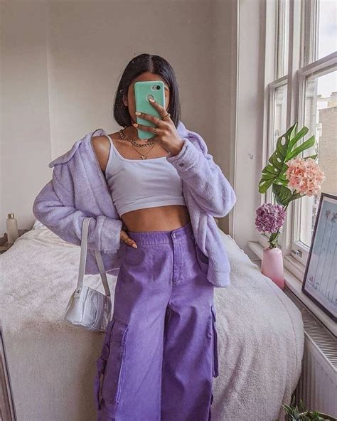 Purple Aesthetic Outfit Indie Fashion Purple Outfits Fashion Inspo Outfits