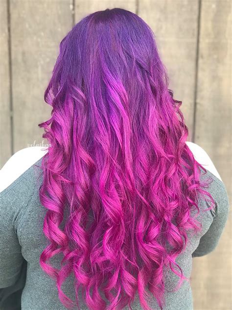 Originally My Stylist Did A Deep Magenta With Purple Shadow Roots And