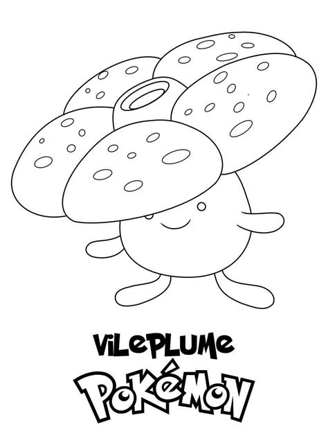 Vileplume Pokemon Coloring Pages