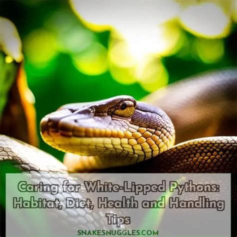 Caring For White Lipped Pythons Habitat Diet Health And Handling Tips