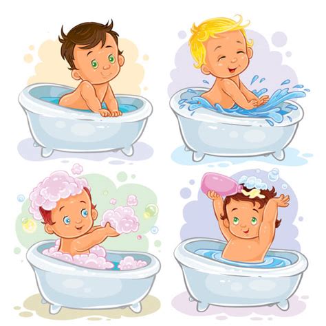 Best Taking A Bath Illustrations Royalty Free Vector Graphics And Clip