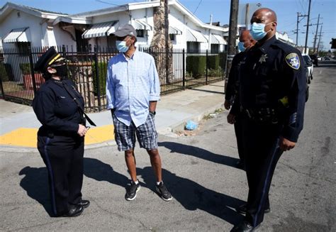 photos oakland interim police chief susan manheimer visits scene of weekend homicide as