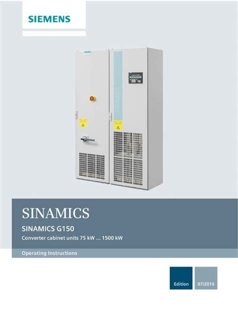 Sinamics G150 Converter Cabinet Units En Us Electromagnetic