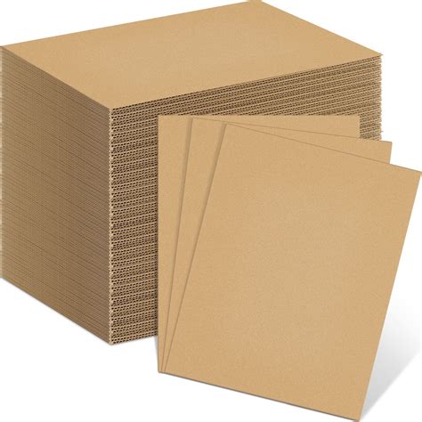 Buy Henoyso 110 Pack Corrugated Cardboard Sheets Flat Cardboard Sheets