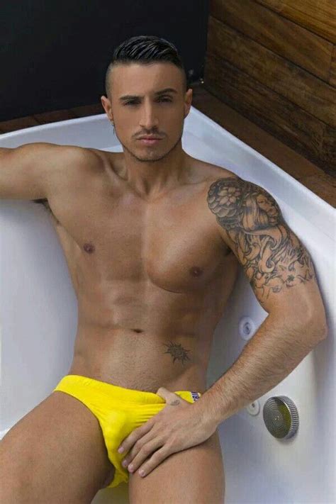 Klein Kerr Yellow Speedo And In A Tub Speedo Menswear Swimwear